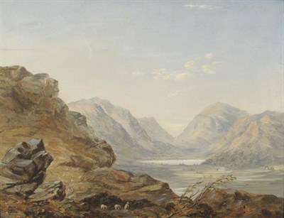 Lot 732 - Robert Tonge (1823-1856)  "Brotherwater and Kirkstone Pass from Haws " Signed and dated 1846,...