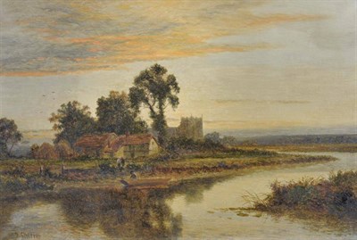 Lot 745 - Daniel Sherrin (1868-1940)  "Evesham on the Severn, Worcestershire " Signed, inscribed verso,...