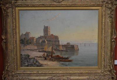 Lot 761 - William Raymond Dommersen (1850-1927) Dutch  "Broadstairs " Signed, inscribed verso, oil on...