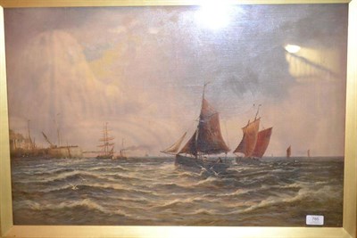 Lot 785 - Reginald Hardy (19th/20th century) Fishing boats off a harbour Signed, indistinctly dated,...