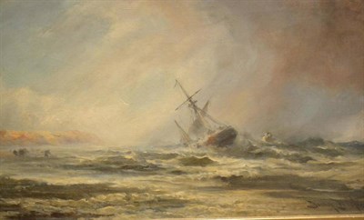 Lot 789 - Stephen Frank Wasley (1848-1934) Beach scene at low tide Signed, oil on canvas, 56cm by 97cm