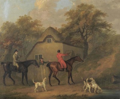 Lot 838 - John Nott Sartorius (1759-1828)  "The Return from the Hunt " Signed and dated 1808, inscribed...