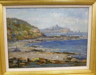 Lot 862 - Thomas Peters (1863-1939)  "Cornelian Bay, Scarborough " Signed and dated (19)23, inscribed...