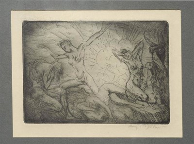 Lot 890 - Augustus Edwin John RA, PRP, RCamA, NEAC, LG (1878-1961) Study of several nude females Signed...