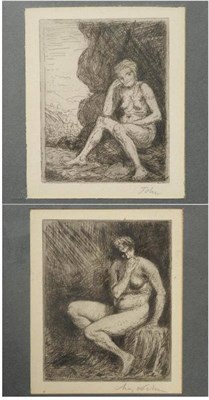 Lot 891 - Augustus Edwin John RA, PRP, RCamA, NEAC, LG (1878-1961)  "The Little Troglodyte " Signed in...