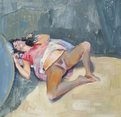 Lot 925 - Robert O Lenkiewicz (1941-2002)  "Karen Ciambriello, 13 Weeks, 4 Days Pregnant " Signed twice,...