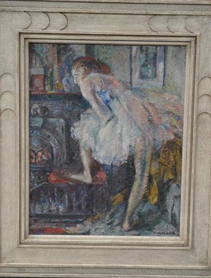 Lot 929 - Alfred Aaran Wolmark (1877-1961)  "Ballet Dancer " Signed and dated under the frame, inscribed...