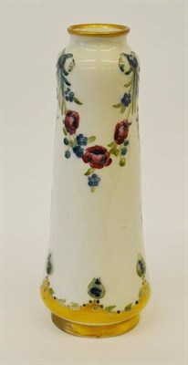 Lot 937 - A William Moorcroft Macintyre Late Florian Ware Eighteenth Century Pattern Vase, circa 1906, on...