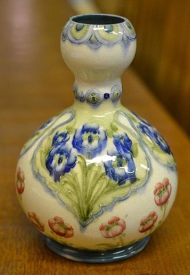 Lot 939 - A William Moorcroft Macintyre Late Florian Ware Poppies and Forget-me-nots Pattern Vase, circa...