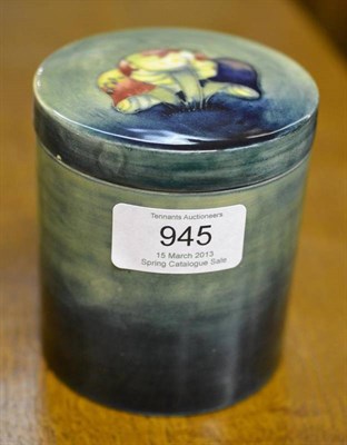 Lot 945 - A William Moorcroft Claremont Pattern Jar and Cover, impressed marks, facsimile signature and...