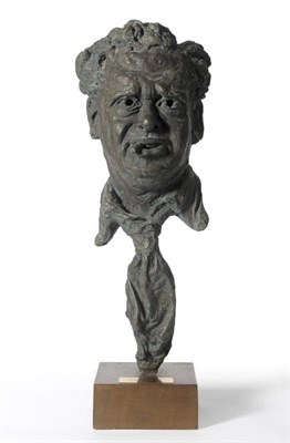 Lot 1013 - Hugh Oloff de Wet (1912-1975):  "Dylan Thomas " A Patinated Plaster and Fibreglass Bust,...