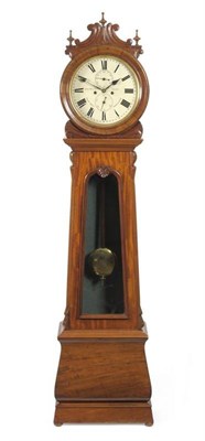 Lot 1206 - A Mahogany Eight Day Domestic Regulator, signed John Dyson, Leeds, circa 1860, with drum head...