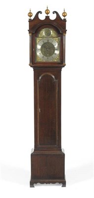 Lot 1213 - An Oak Eight Day Longcase Clock, signed Jno Branson, Hull, circa 1790, swan neck pediment,...