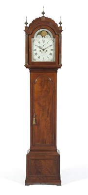 Lot 1219 - A Mahogany Eight Day Longcase Clock, signed Thos Husband, Hull, circa 1795, arched top...