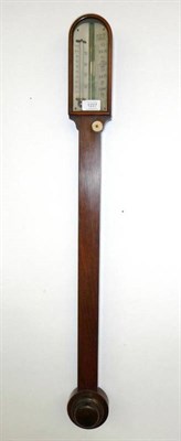 Lot 1227 - A Rosewood Stick Barometer, signed Chadburn, 71 Lord St, Liverpool, circa 1850, with concealed...