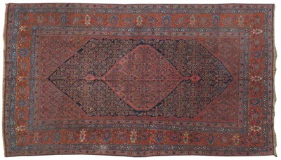 Lot 1291 - Good Bidjar Carpet Persian Kurdistan The deep indigo lozenge field of Herati design centred by...