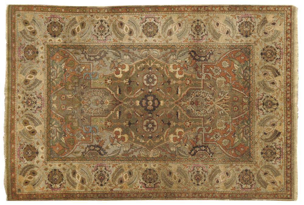 Lot 1296 Unusual Turkish Silk Rug Probably Istanbul