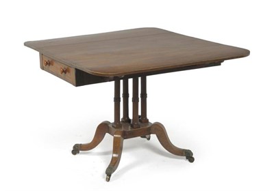 Lot 1350 - A George IV Mahogany, Crossbanded, Boxwood and Ebony Strung Pembroke Table, 2nd quarter 19th...