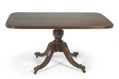 Lot 1378 - A Fine Regency Mahogany Centre Table, early 19th century, of rounded rectangular form with...