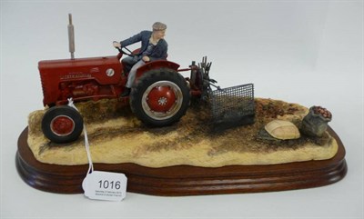 Lot 1016 - Border Fine Arts 'Lifting the Pinks' International B250 tractor, model No. BO219 by Ray Ayres,...