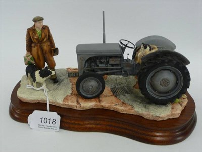 Lot 1018 - Border Fine Arts 'An Early Start' Massey Ferguson Tractor, model No. JH91 by Ray Ayres, 14.6cm high