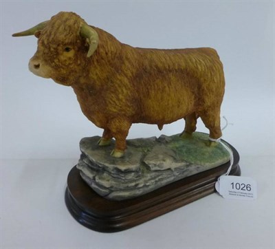 Lot 1026 - Border Fine Arts 'Highland Bull' style one, model No. L78 by Elizabeth Waugh, limited edition...