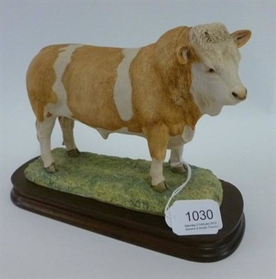 Lot 1030 - Border Fine Arts 'Simmental Bull' style one, model No. L18 by Anne Wall, limited edition No....