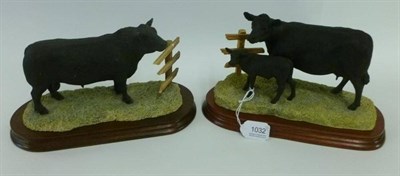Lot 1032 - Border Fine Arts 'Aberdeen Angus Bull' style one, model No. L59 by Ray Ayres, limited edition...