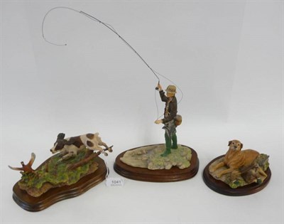 Lot 1041 - Border Fine Arts 'Fly Fishing', model No. 110 by David Geenty, 21.6cm high on wood base;...