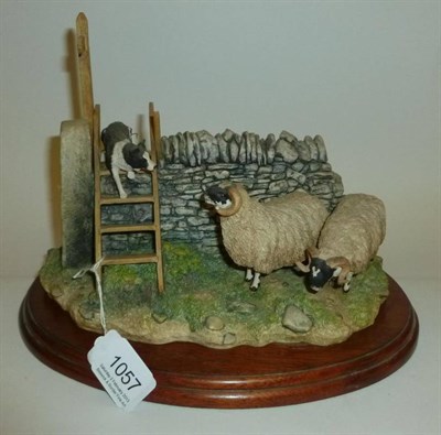 Lot 1057 - Border Fine Arts Collie and Sheep 'Element of Surprise', model No. BO089 by Ray Ayres, 16.5cm...
