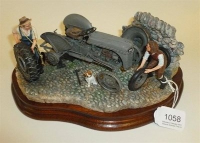 Lot 1058 - Border Fine Arts Tractor 'Changing Times', model No. B0912 by Ray Ayres, Society Members piece...