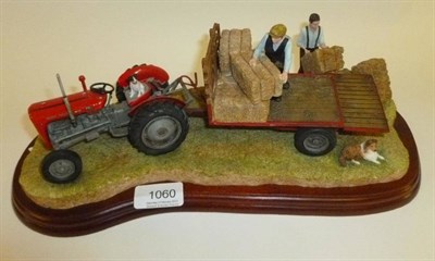 Lot 1060 - Border Fine Arts 'Loading Up', model A3448 by Ray Ayres, 15cm high on wooden base