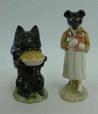 Lot 1067 - Two Beswick Beatrix Potter Dogs, 'Pickles', BP3b and 'Duchess' with pie, BP3b (2)