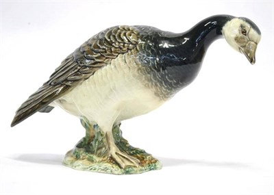 Lot 1004 - Beswick Barnacle Goose, model No. 1052, grey, black and white gloss