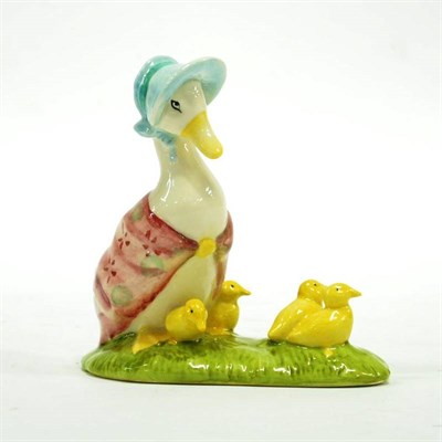Lot 1010 - Beswick Beatrix Potter Figure; Jemima and her Ducklings, model No. 3786, BP-8A (rare general...