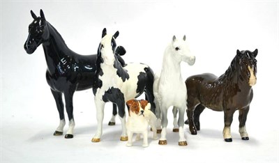 Lot 1043 - Beswick Horses; Welsh Mountain Pony, 'Coed Coch Madog', model No. 1643, first version, grey...