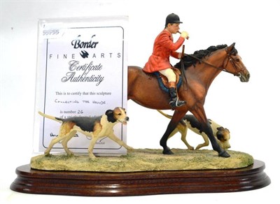 Lot 1060 - Border Fine Arts 'Collecting the Hounds', model No.L125 by Anne Wall, 26/950, on wood base,...
