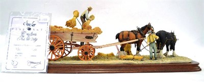 Lot 1074 - Border Fine Arts 'Harvesting', model No. L62 by Judy Boyt, 170/350, on wood base, with certificate