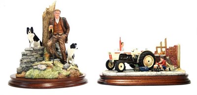 Lot 1083 - Border Fine Arts 'Like Father Like Son', model No. B0859 by Ray Ayres, on wooden base with box;...