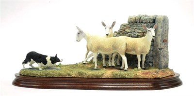 Lot 1096 - Border Fine Arts 'Stand Off', model No. B0701 by Ray Ayres, 411/1750, on wood base, with box...
