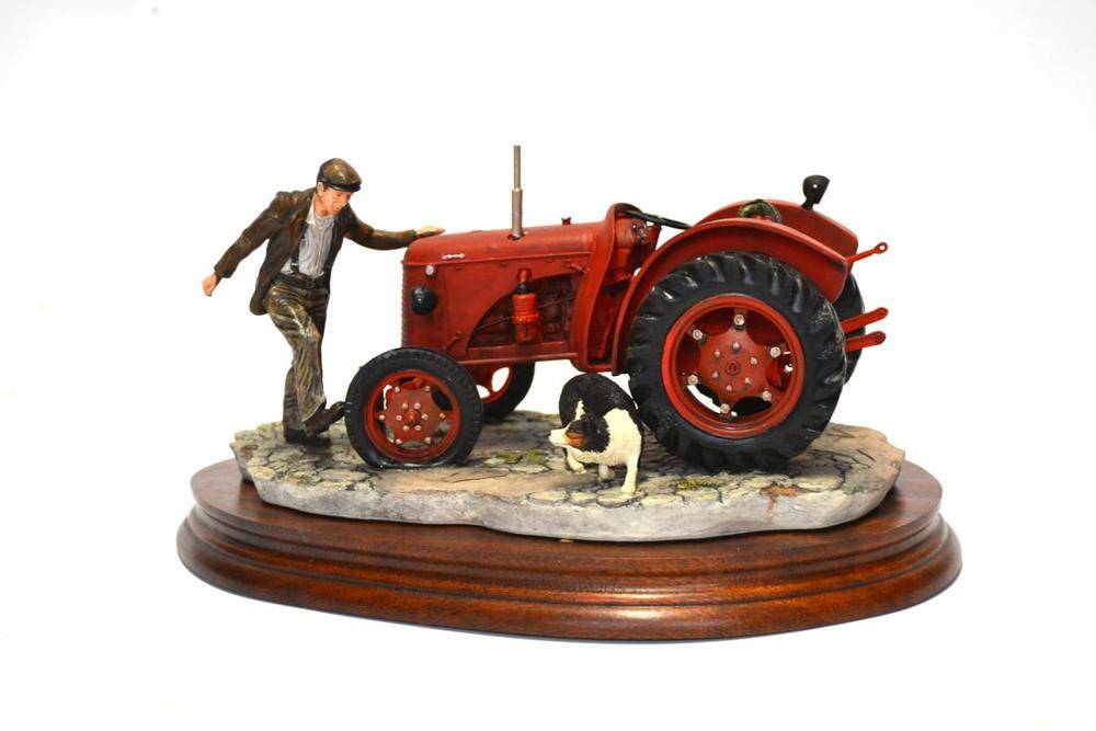 Lot 1079 - Border Fine Arts 'Kick Start' David Brown Cropmaster tractor, model No. BO541 by Ray Ayres,...
