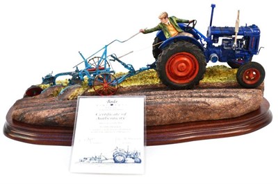 Lot 1007 - Border Fine Arts 'At The Vintage' (Fordson E27N Tractor), model NO. B0517 by Ray Ayres, 21.6cm...