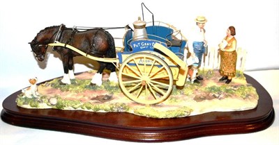 Lot 1021 - Border Fine Arts 'Daily Delivery' (Milkman with horse-drawn cart), model No. JH103 by Ray...