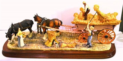 Lot 1032 - Border Fine Arts 'Harvesting', model No. L62 by Judy Boyt, 20.3cm high, ltd. edition 189/350,...