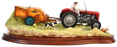 Lot 1038 - Border Fine Arts 'Hay Turning' (Massey Ferguson tractor and Wuffler), model No. JH110 by Ray Ayres