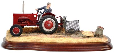 Lot 1045 - Border Fine Arts 'Lifting The Pinks' (international B250 tractor), model No. B0219 by Ray...
