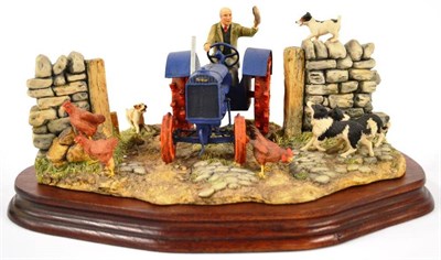 Lot 1052 - Border Fine Arts 'New Technology Arrives Today' (Fordson tractor), model no. JH46 by Ray Ayres,...