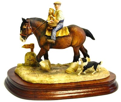 Lot 1053 - Border Fine Arts 'Off To The Fair' (Farmer and child on horseback), model No. EG06B (bay) by...
