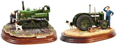 Lot 1064 - Border Fine Arts 'Starts First Time' (Fowler Diesel Crawler Mark VF), model No. B0702 by Ray Ayres