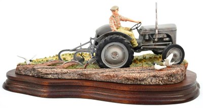 Lot 1069 - Border Fine Arts 'The Fergie' (Tractor Ploughing), model No. JH64 by Ray Ayres, 15cm high, ltd....
